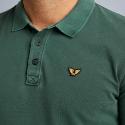 PME Legend Tops*Polo Shirt With Long Sleeves Green