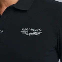 PME Legend Tops*Polo Shirt With Long Sleeves Grey