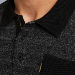 PME Legend Tops*Polo Shirt With Long Sleeves Grey