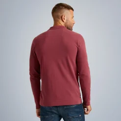PME Legend Tops*Polo Shirt With Long Sleeves Red