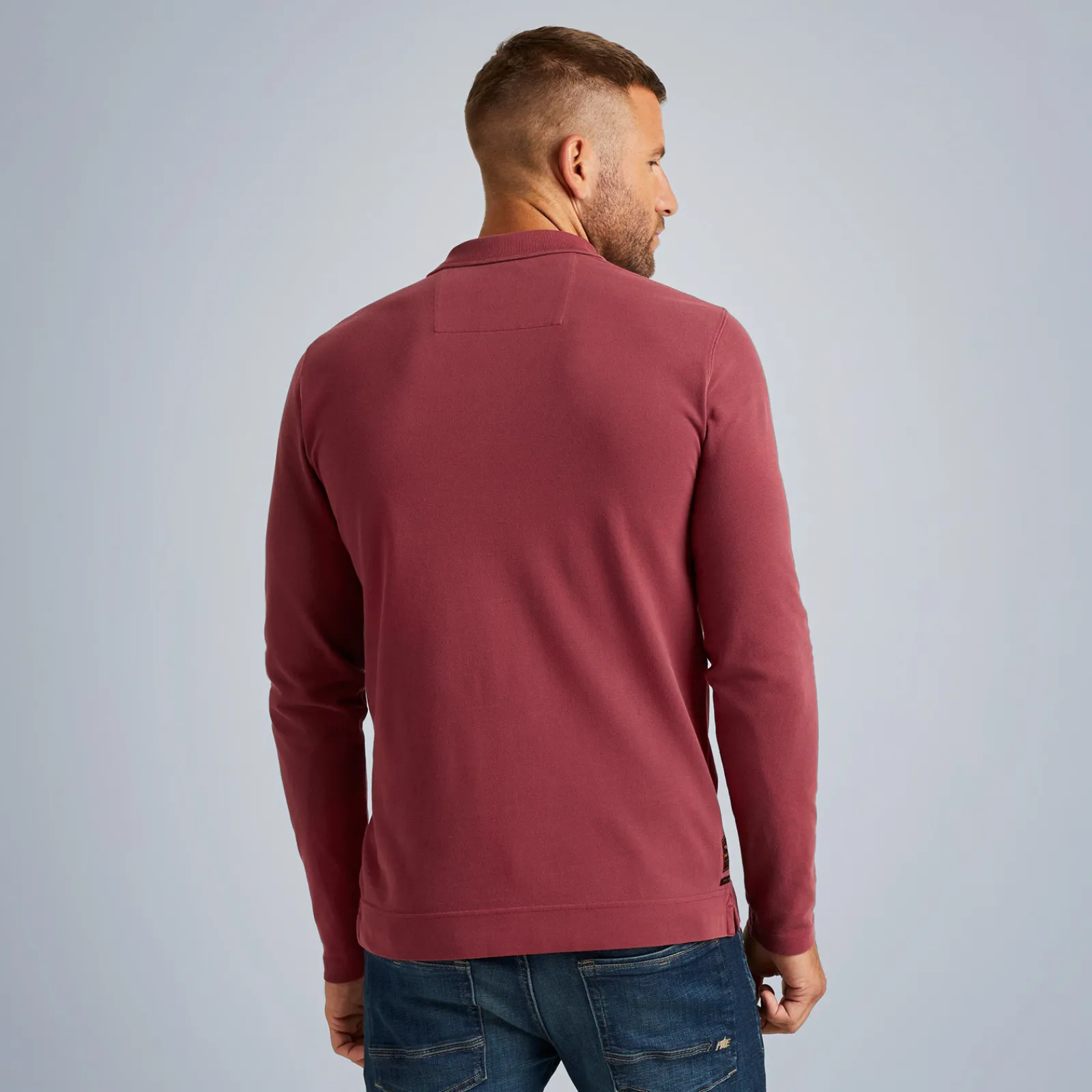 PME Legend Tops*Polo Shirt With Long Sleeves Red