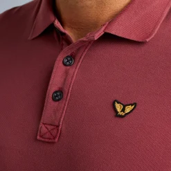 PME Legend Tops*Polo Shirt With Long Sleeves Red