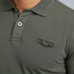 PME Legend Tops*Polo Shirt With Long Sleeves Green
