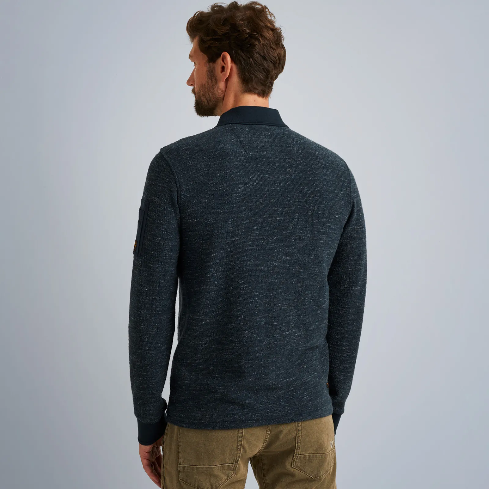 PME Legend Tops*Polo With Long Sleeves Blue