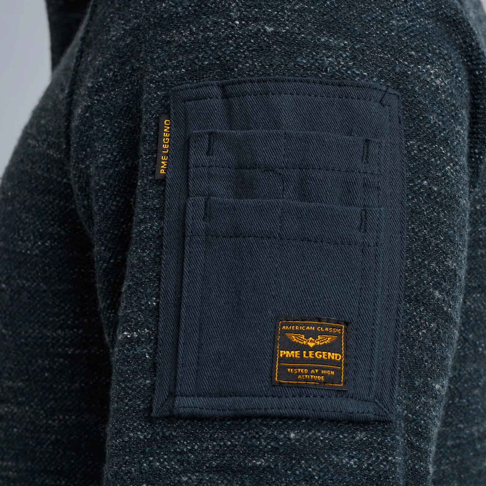 PME Legend Tops*Polo With Long Sleeves Blue