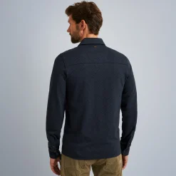 PME Legend Tops*Polo With Long Sleeves Blue