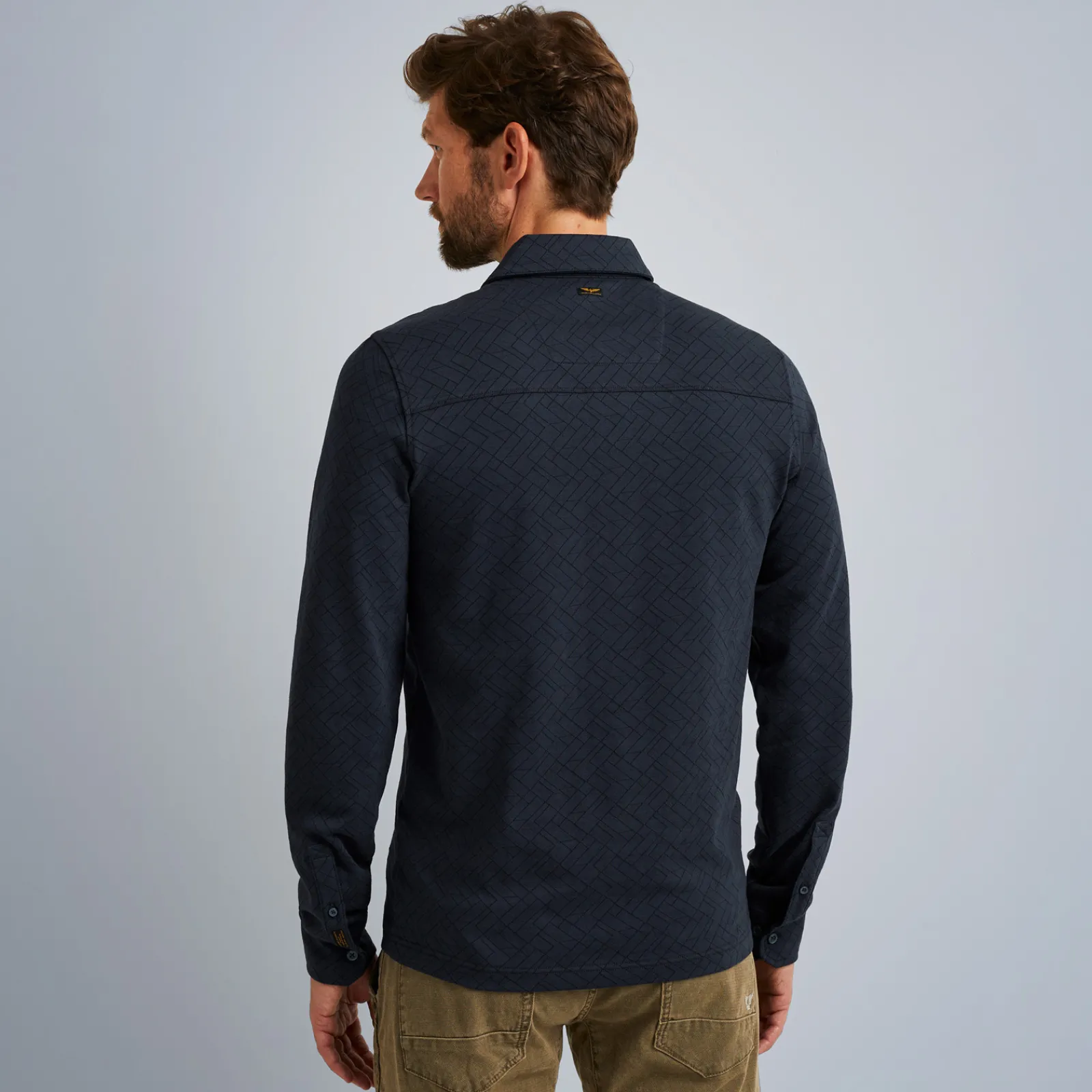 PME Legend Tops*Polo With Long Sleeves Blue