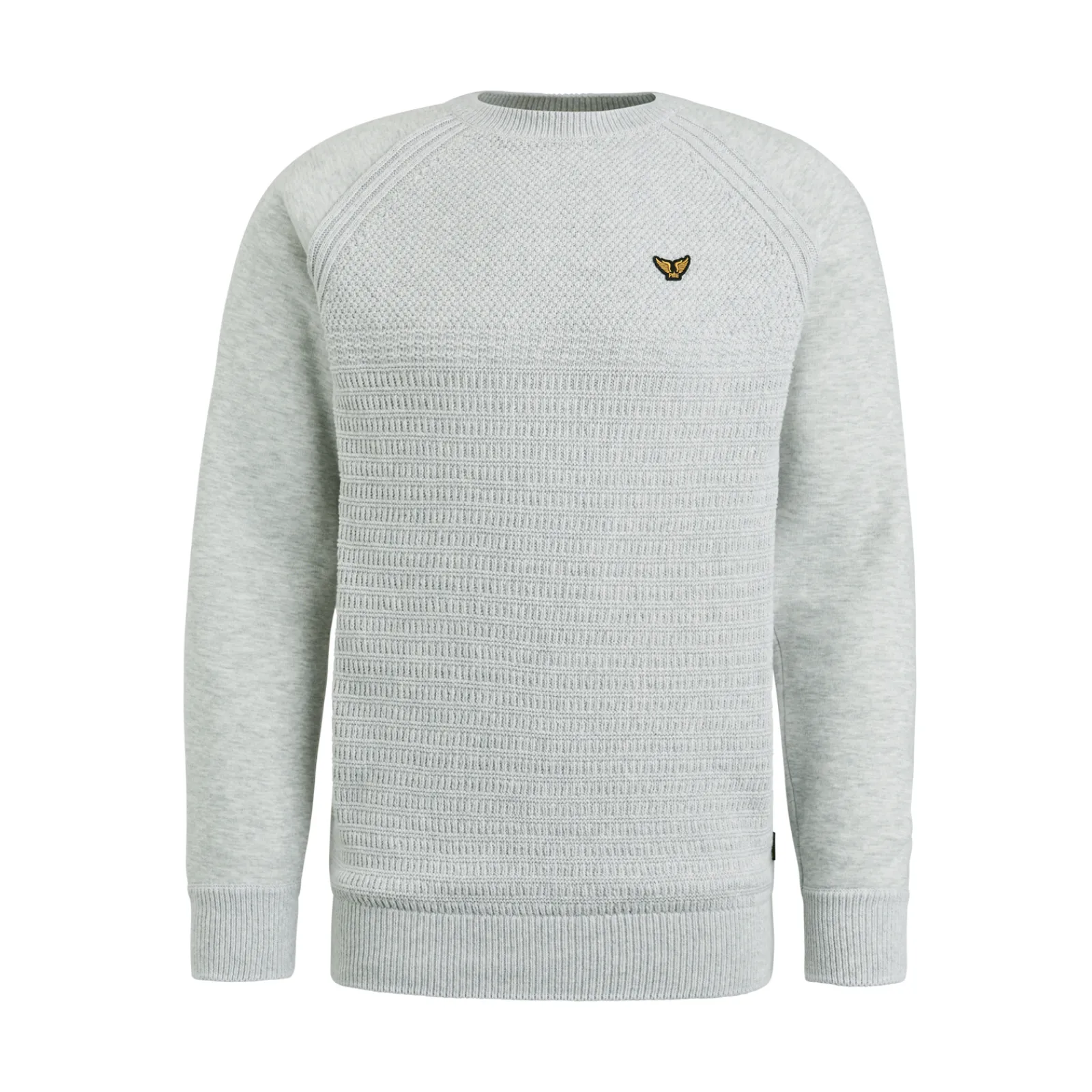 PME Legend Tops*Pullover In A Material Mix Beige