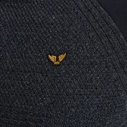 PME Legend Tops*Pullover In A Material Mix Blue