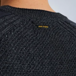 PME Legend Tops*Pullover In A Material Mix Blue