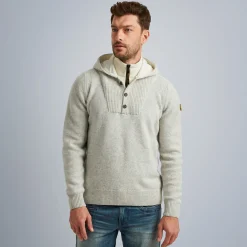 PME Legend Tops*Pullover In A Wool Blend Grey