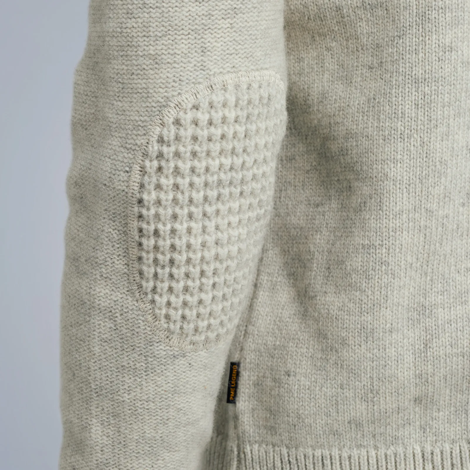PME Legend Tops*Pullover In A Wool Blend Grey