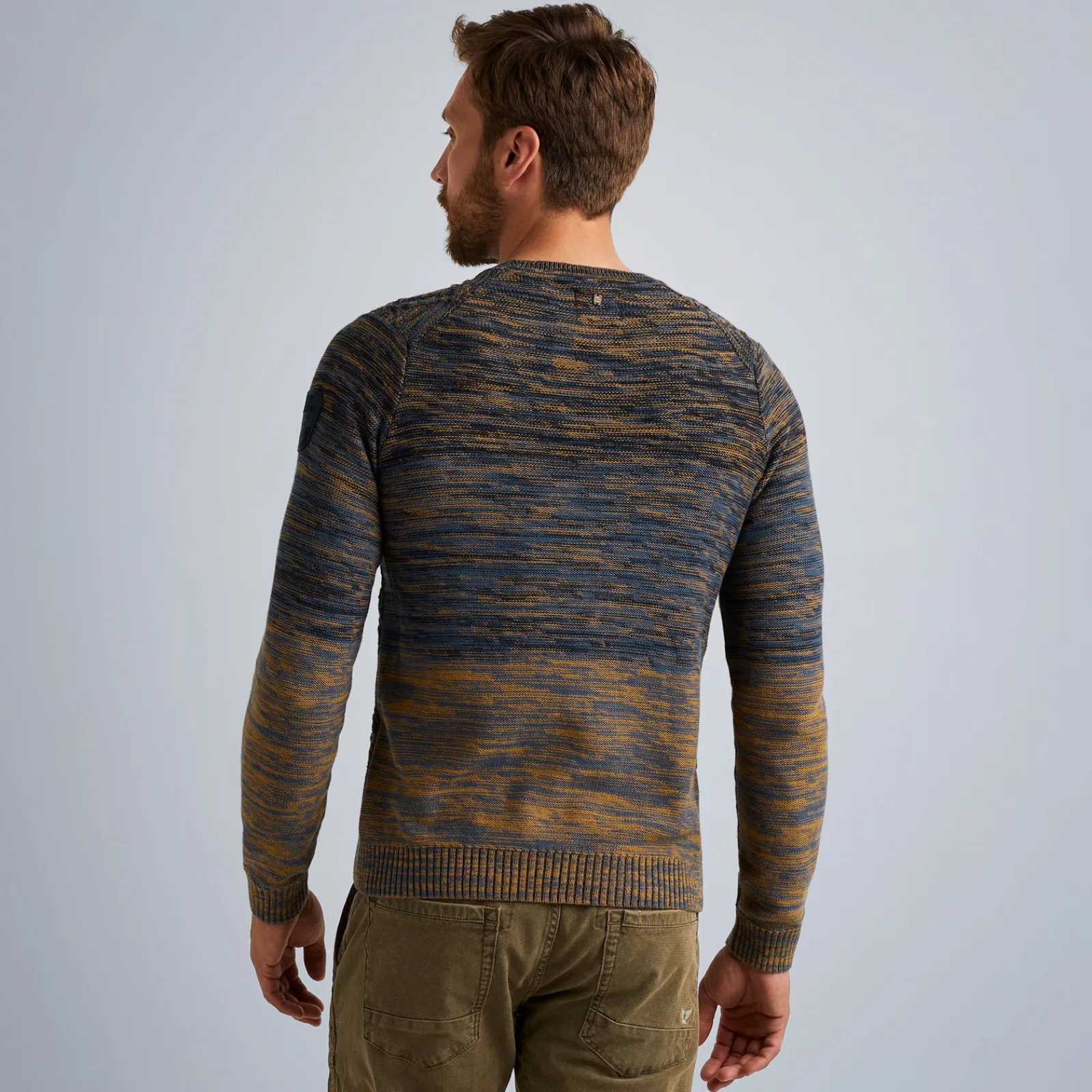 PME Legend Tops*Pullover In Mouline Yarn Blue