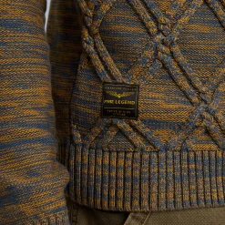 PME Legend Tops*Pullover In Mouline Yarn Blue