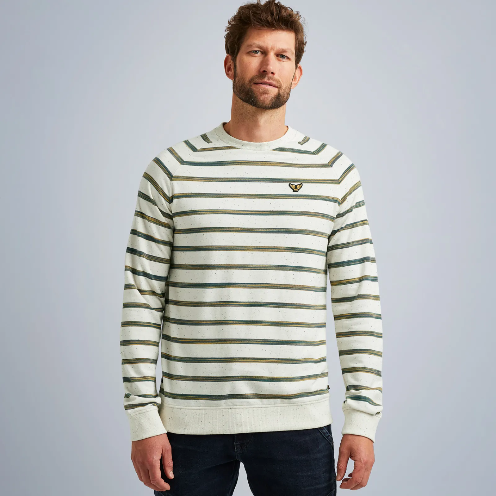 PME Legend Tops*Pullover In Terry Sweat Fabric Grey