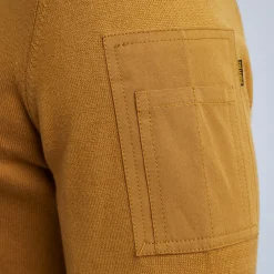 PME Legend Tops*Pullover With Cargo Pocket Brown
