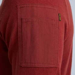 PME Legend Tops*Pullover With Cargo Pocket Red
