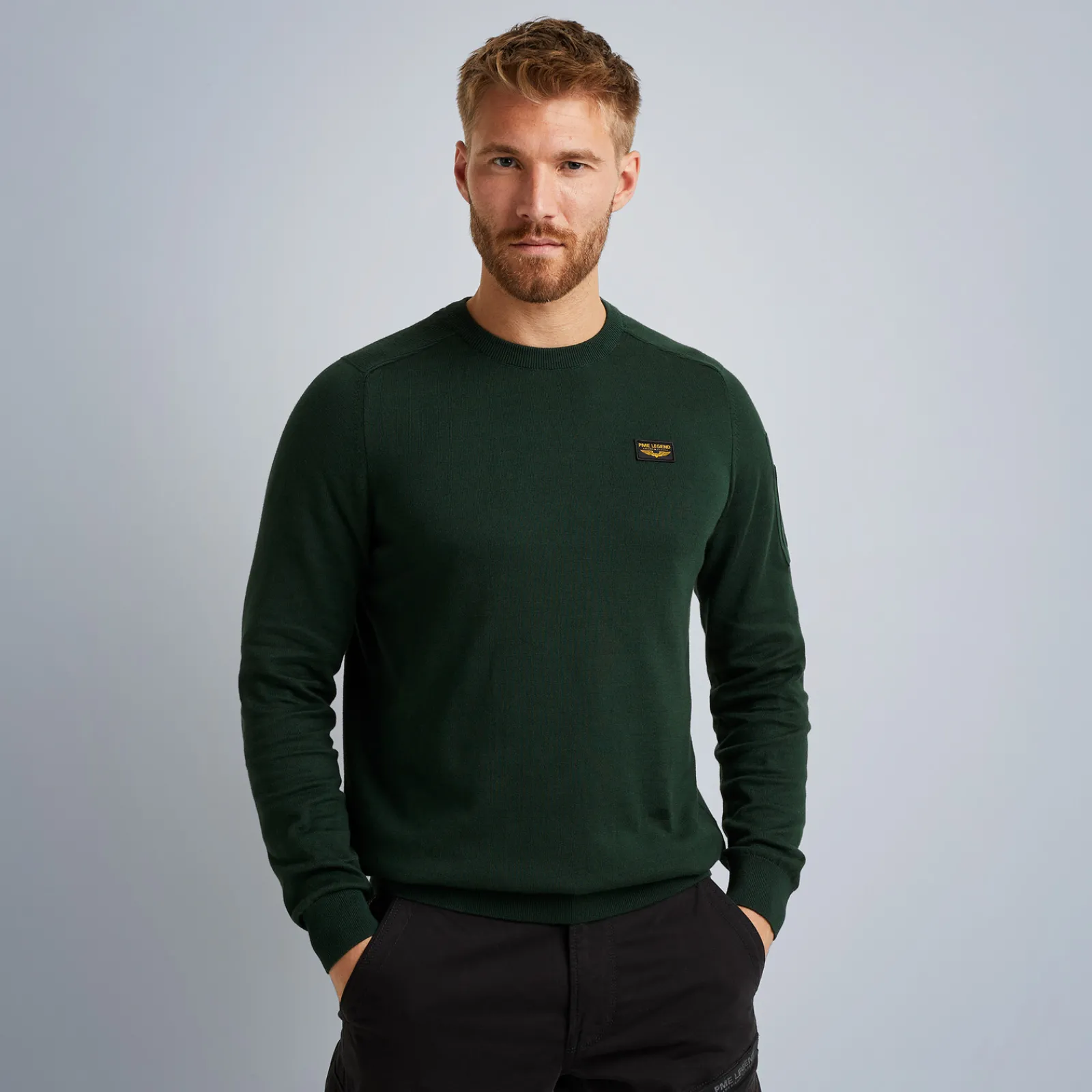 PME Legend Tops*Pullover With Cargo Pocket Green