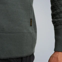 PME Legend Tops*Pullover With Different Structures Green