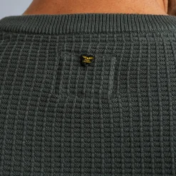 PME Legend Tops*Pullover With Different Structures Green