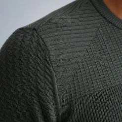 PME Legend Tops*Pullover With Different Structures Green