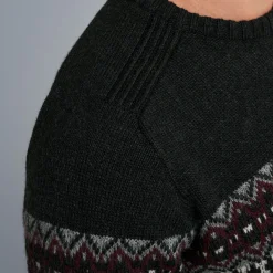 PME Legend Tops*Pullover With Fair Isle Pattern Grey