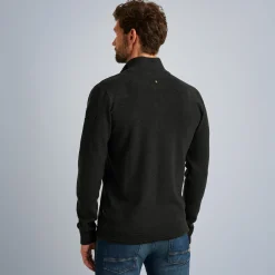 PME Legend Tops*Pullover With Half Zipper Grey