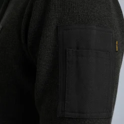 PME Legend Tops*Pullover With Half Zipper Grey