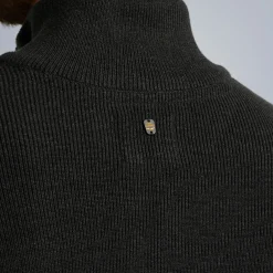 PME Legend Tops*Pullover With Half Zipper Grey