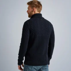 PME Legend Tops*Pullover With Half Zipper Blue