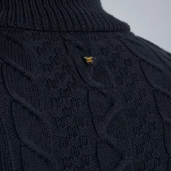 PME Legend Tops*Pullover With Half Zipper Blue