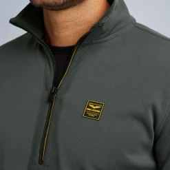 PME Legend Tops*Pullover With Half Zipper Green