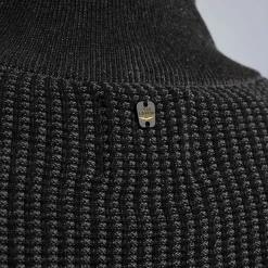 PME Legend Tops*Pullover With Half Zipper Grey