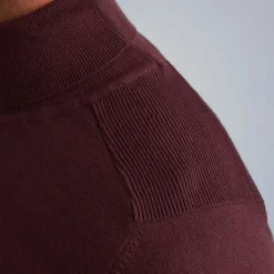 PME Legend Tops*Pullover With Stand-Up Collar Brown