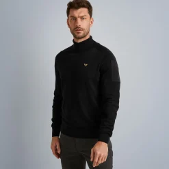 PME Legend Tops*Pullover With Stand-Up Collar Grey