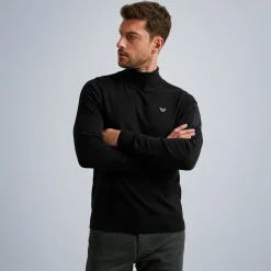 PME Legend Tops*Pullover With Stand-Up Collar Grey
