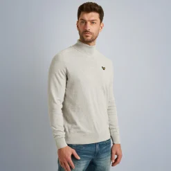 PME Legend Tops*Pullover With Stand-Up Collar Grey