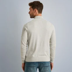 PME Legend Tops*Pullover With Stand-Up Collar Grey