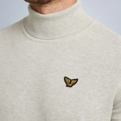 PME Legend Tops*Pullover With Stand-Up Collar Grey
