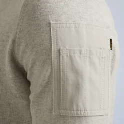 PME Legend Tops*Pullover With Stand-Up Collar Grey