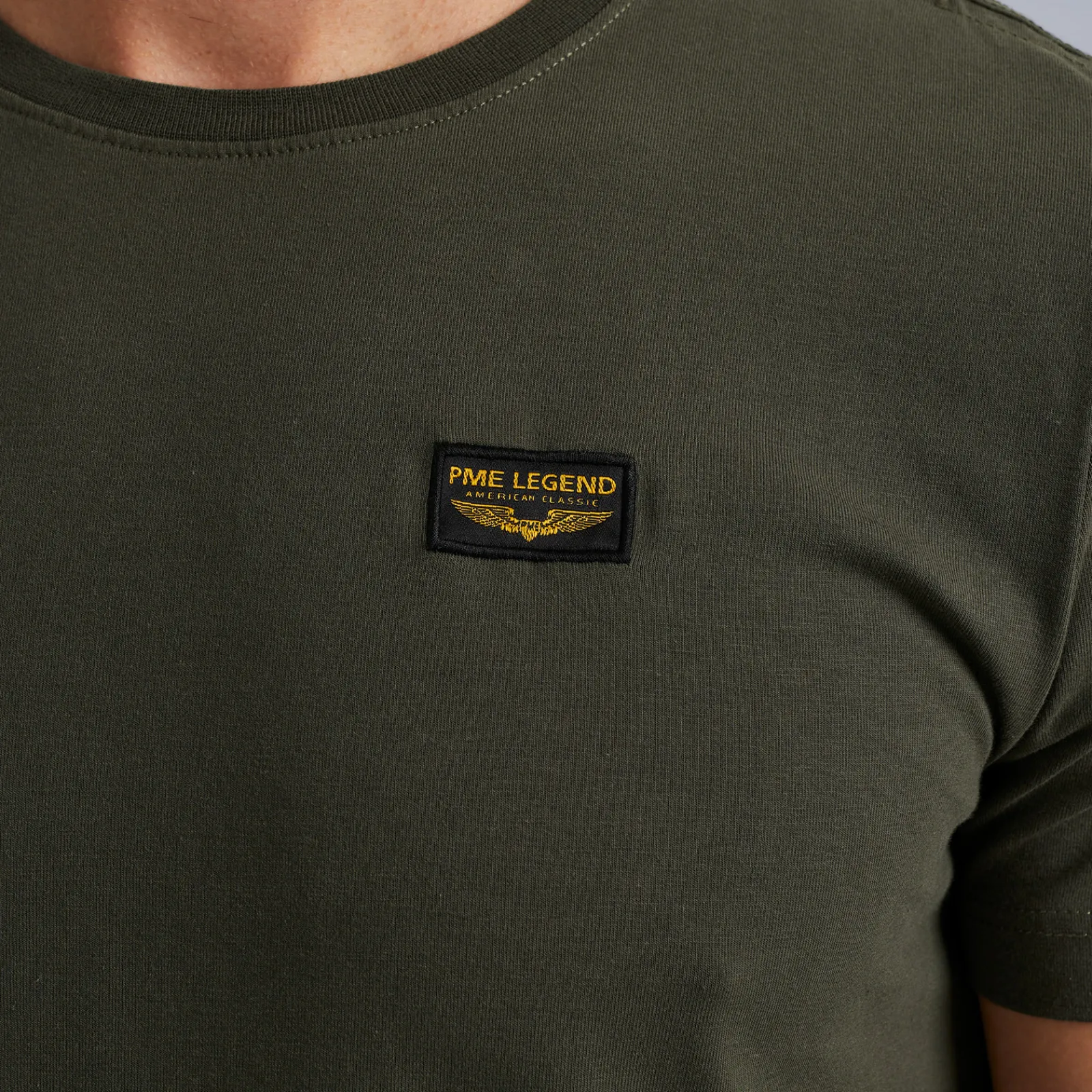 PME Legend Tops*Round Neck Guyver T-Shirt Brown