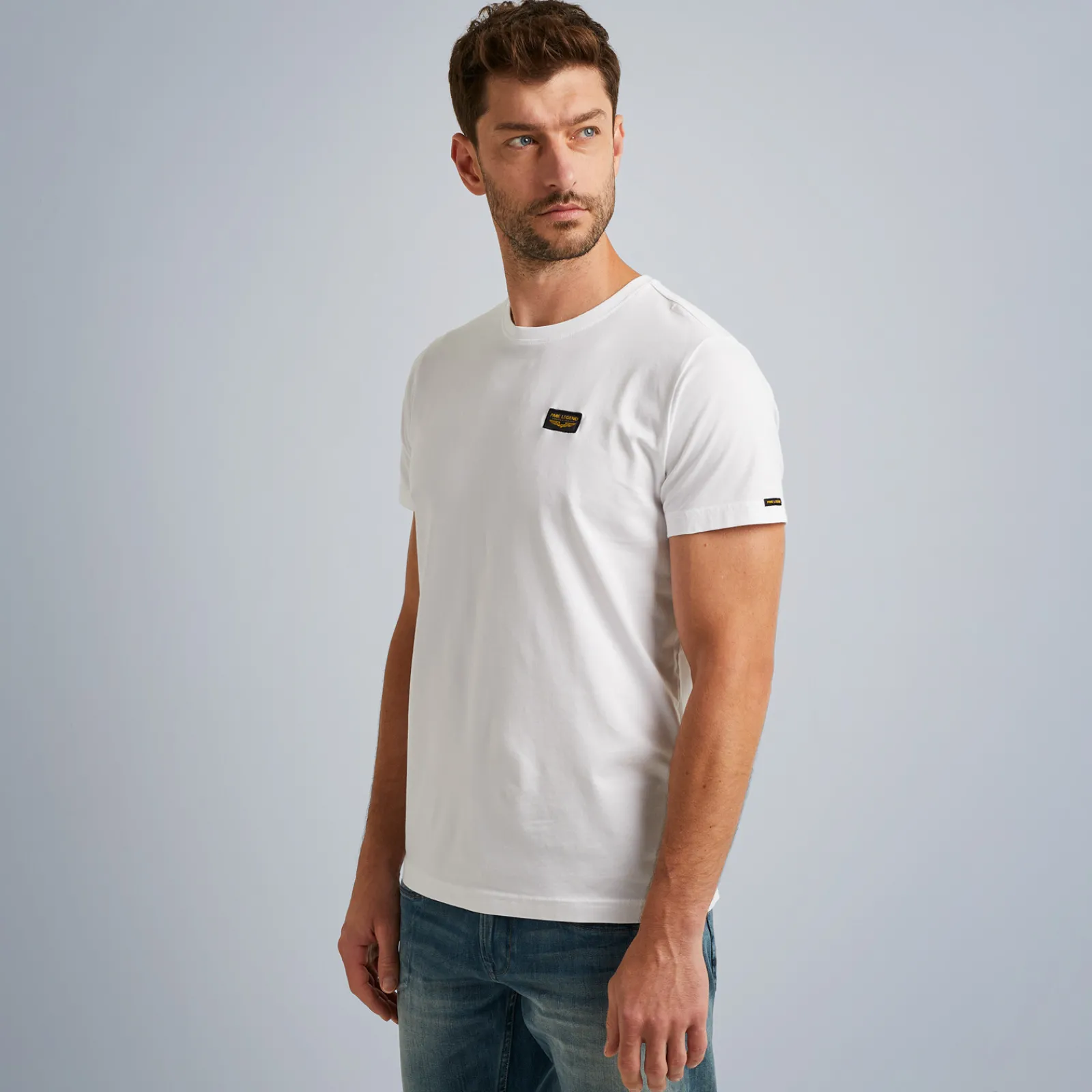 PME Legend Tops*Round Neck Guyver T-Shirt White