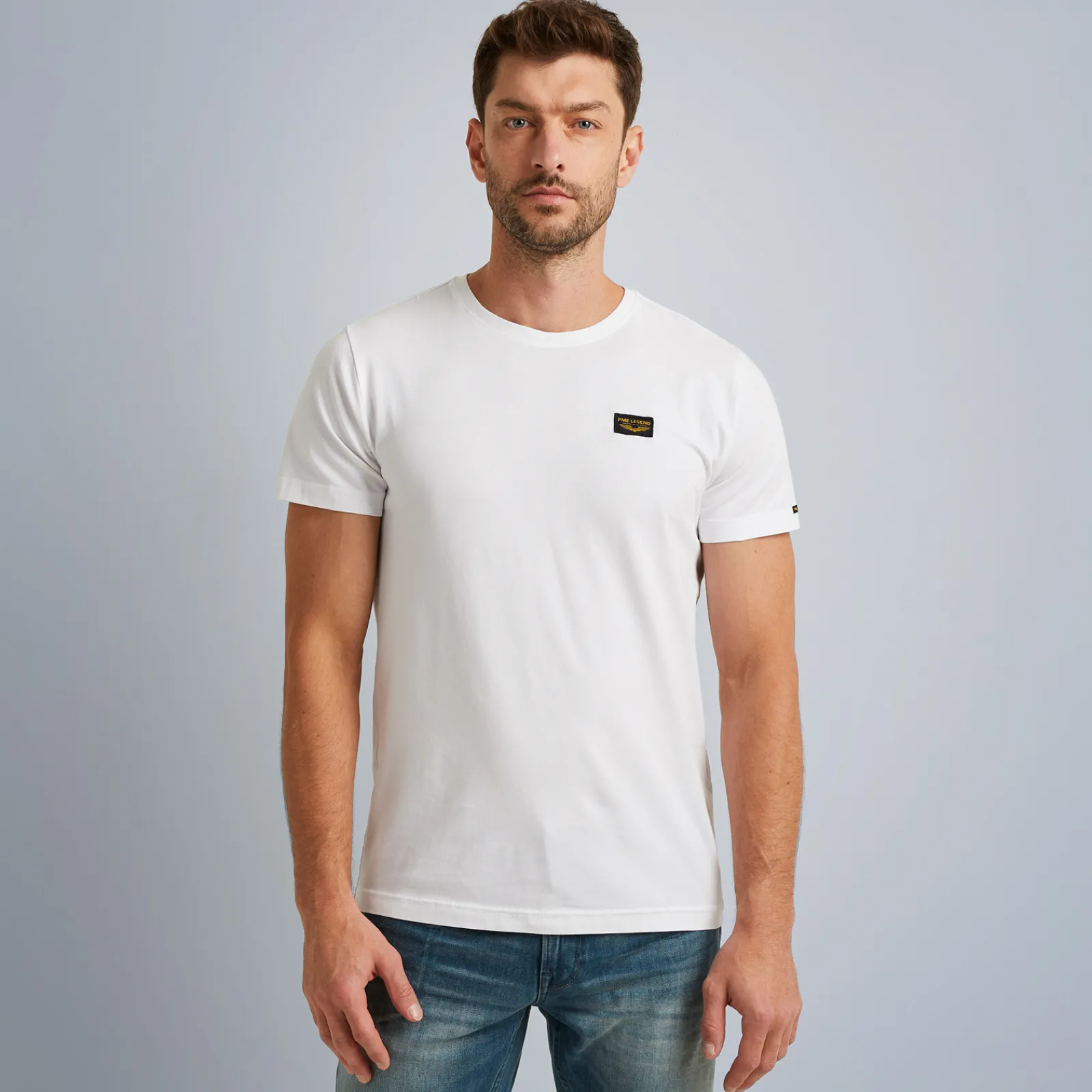 PME Legend Tops*Round Neck Guyver T-Shirt White