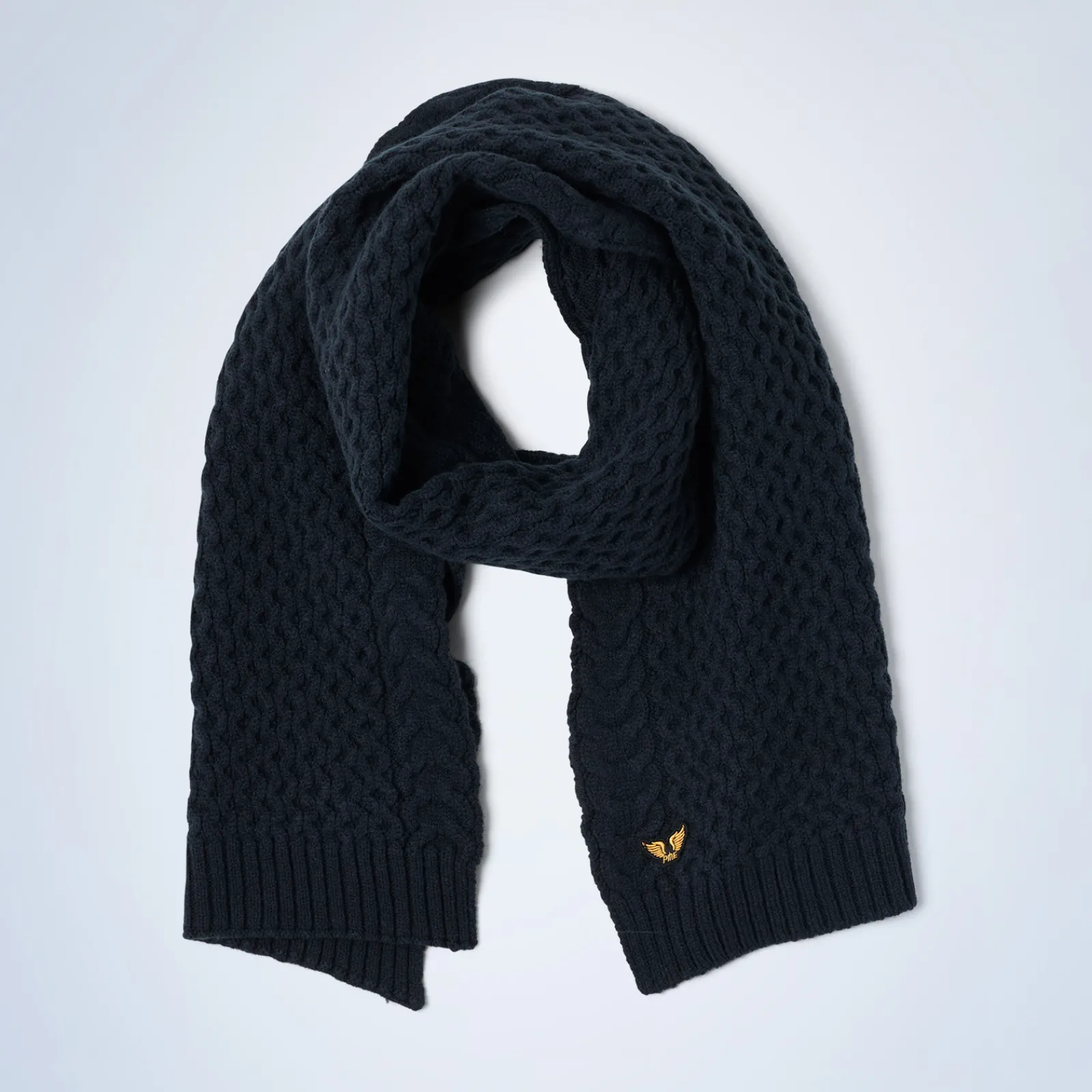 PME Legend *Scarf In A Wool Blend Blue