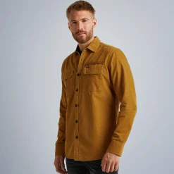PME Legend Tops*Shirt In Corduroy Brown
