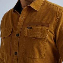 PME Legend Tops*Shirt In Corduroy Brown
