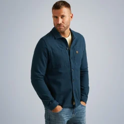 PME Legend Tops*Shirt In Flannel Twill Blue