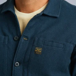 PME Legend Tops*Shirt In Flannel Twill Blue