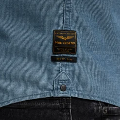 PME Legend Tops*Shirt In Indigo Corduroy Blue