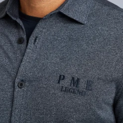 PME Legend Tops*Shirt In Twill Jersey Blue